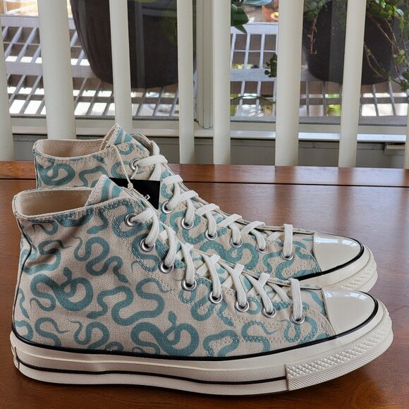 Converse Chuck 70 Hi 'Snakes' Canvas 165504C Light Green Size 10.5 Men's - Picture 2 of 13